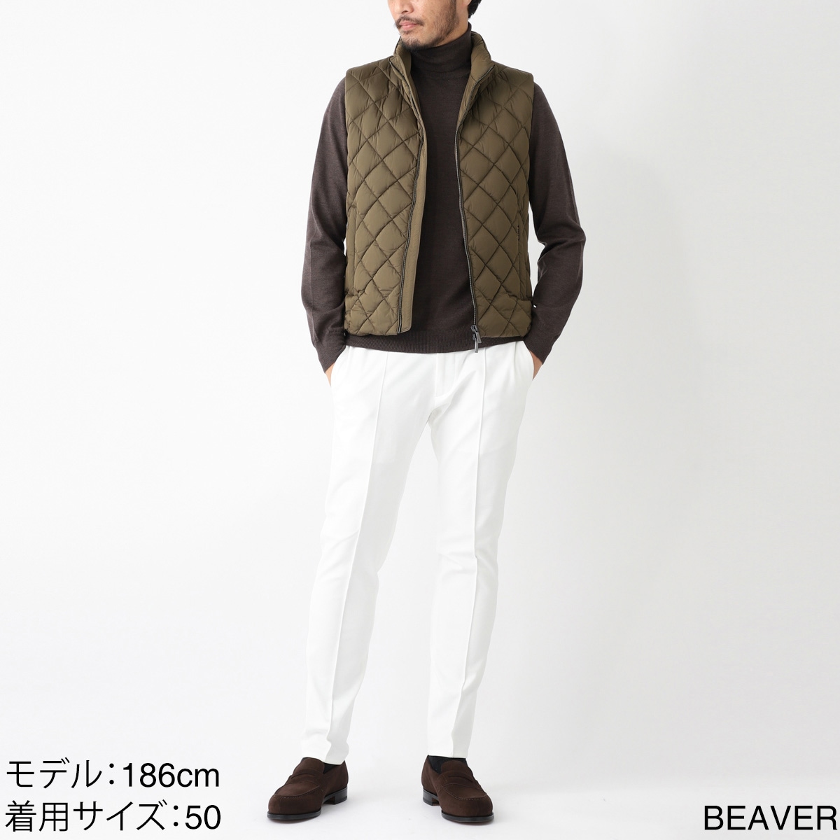 【7万円均一】【アウトレット】MOORER ムーレー ダウンベスト/VANDO-S3C ヴァンド【大きいサイズあり】 メンズ