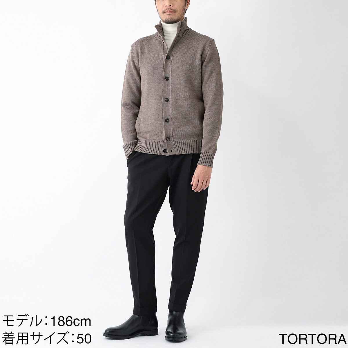 ZANONE ザノーネ カーディガン/スタンドカラーニット/CHIOTO【大きいサイズあり】 メンズ