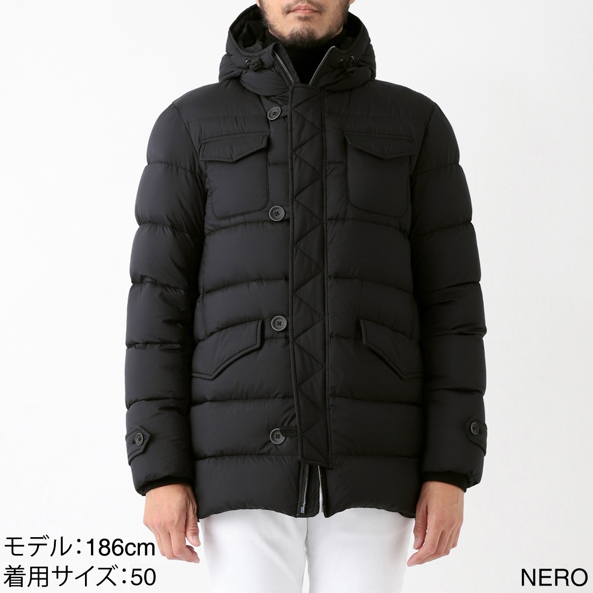 HERNO（ヘルノ） LEGEND L'Eskimoダウンジャケット　ネイビー HERNO ヘルノ ダウンジャケット/HERNO LEGEND L'ESKIMO【大きい