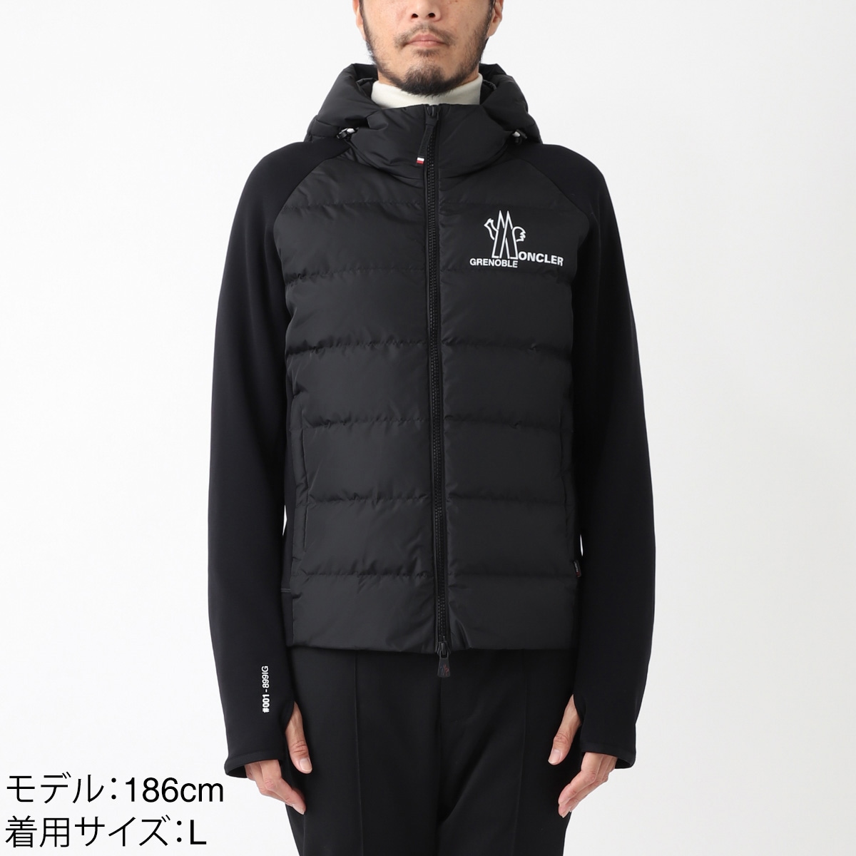 Moncler♦グルノーブル ダウン切り替え ジップアップパーカ MONCLER GRENOBLE モンクレール グルノーブル ダウン切り替え