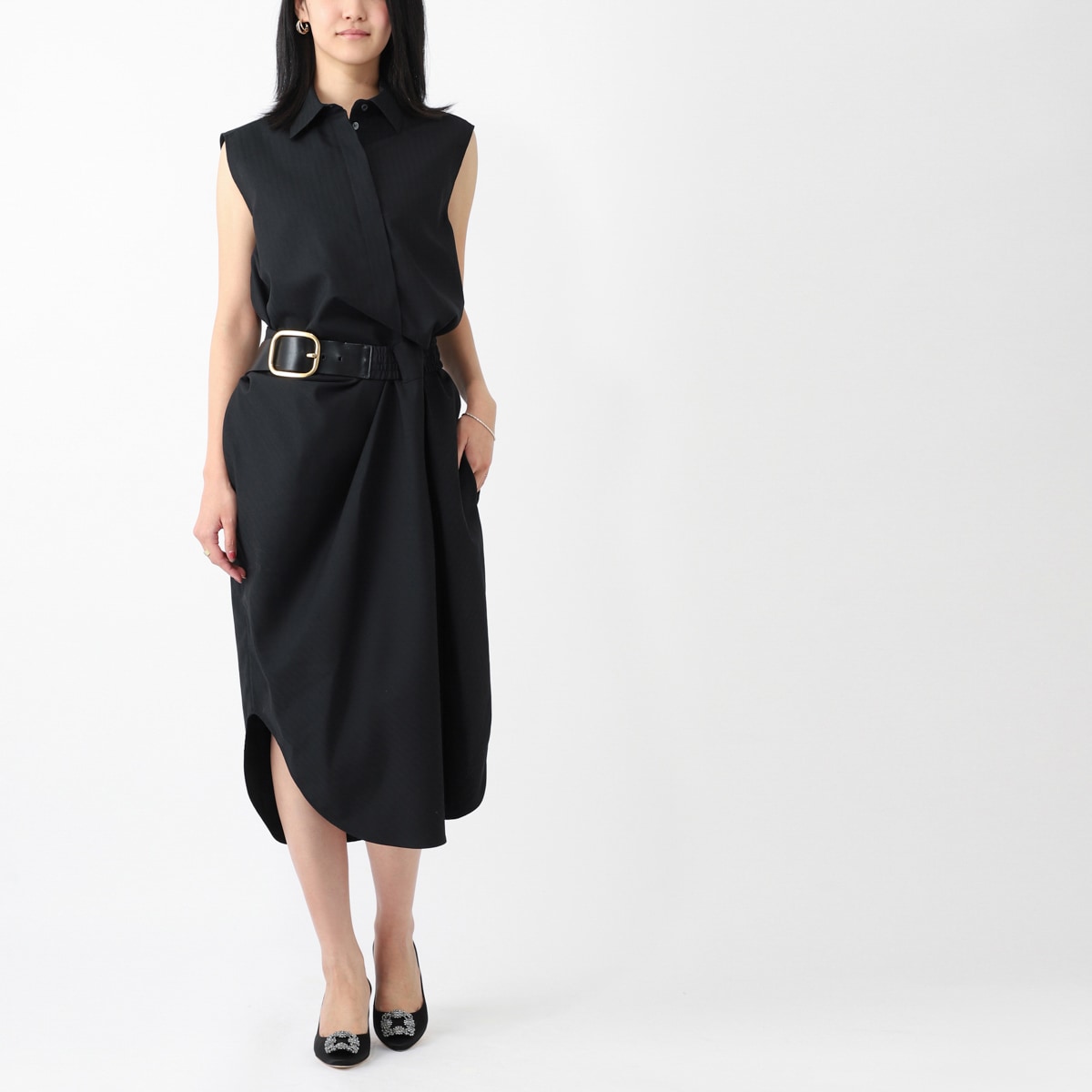 LOEWE ロエベ ワンピース/ノースリーブワンピース/BELTED DRESS