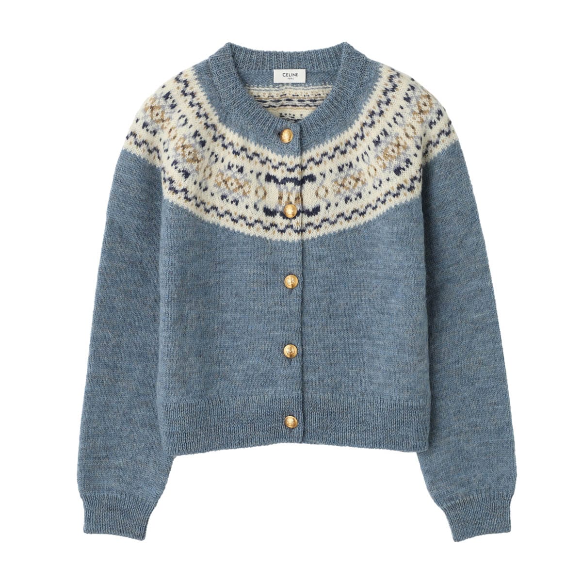 CELINE セリーヌ クルーネック カーディガン レディース | レディース