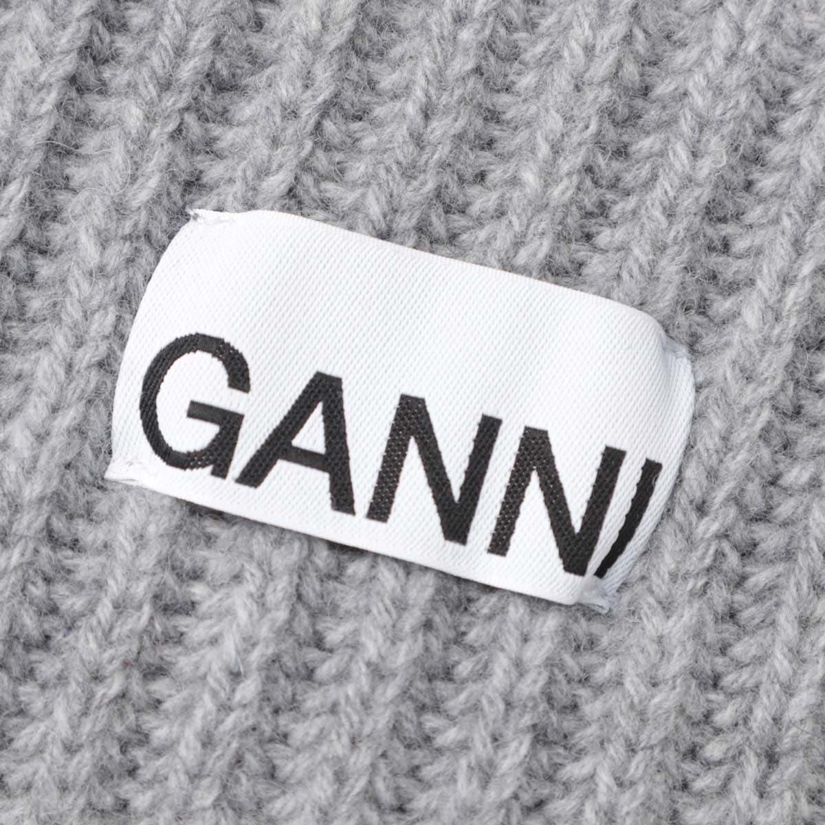 GANNI ガニー ニットキャップ/ビーニー/STRUCTURED RIB BEANIE レディース