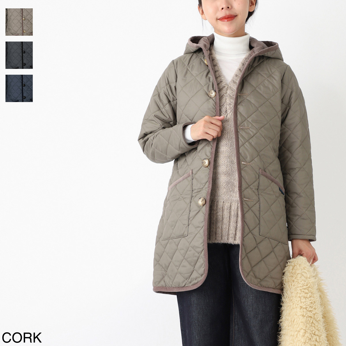 LAVENHAM ラベンハム キルティングコート/ロングコート/BRUNDON WOMENS 20【大きいサイズあり】 レディース