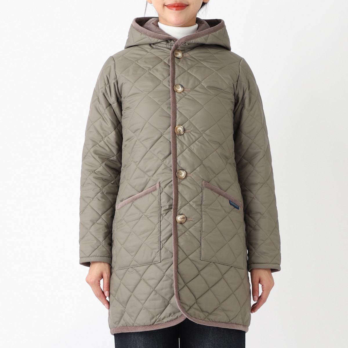 美品ラベンハム キルティングロングコート LAVENHAM ラベンハム キルティングコート/ロングコート/BRUNDON