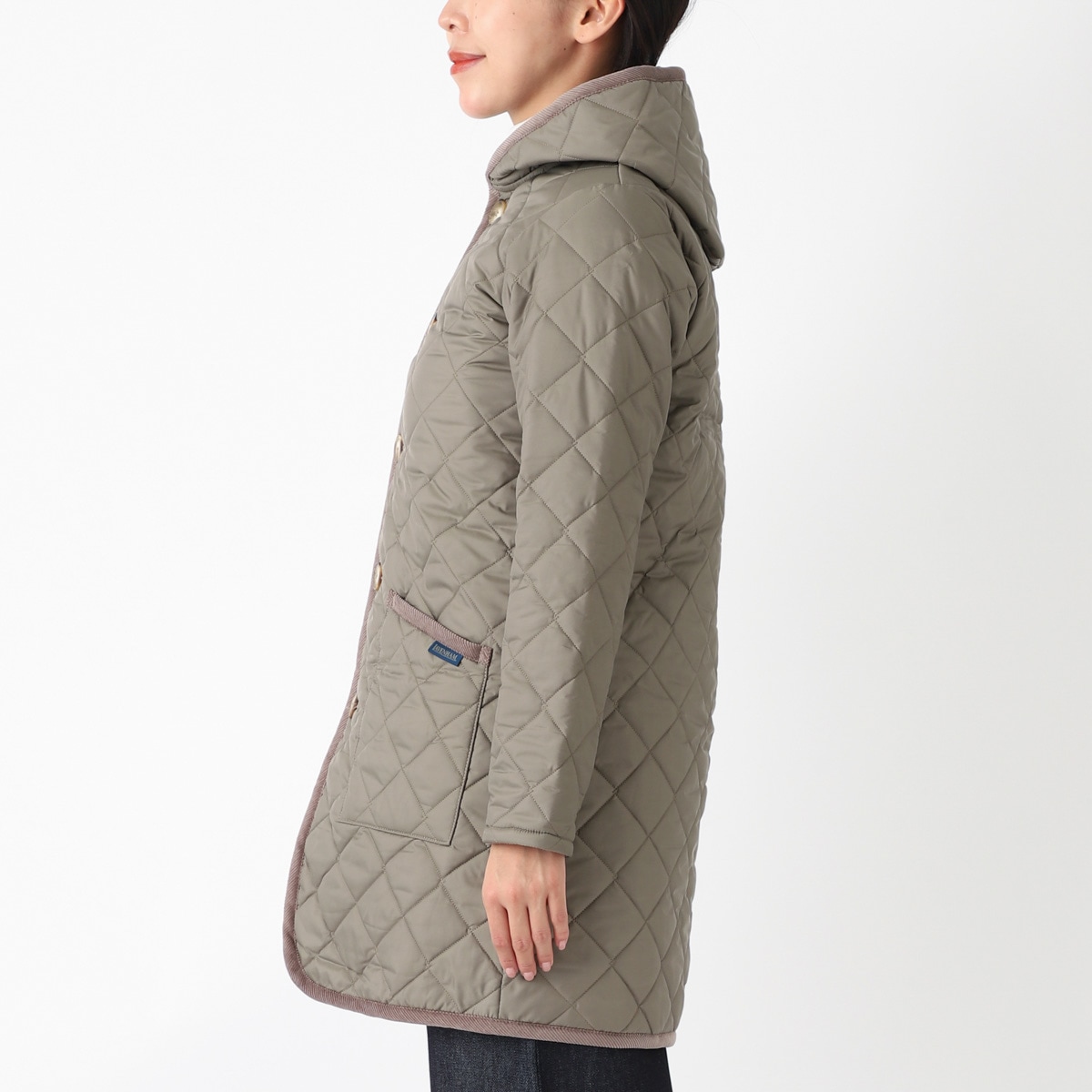 LAVENHAM ボアロングコート サイズ36 LAVENHAM ラベンハム シェルパ ボア ロングコート SLJ9123 ノー