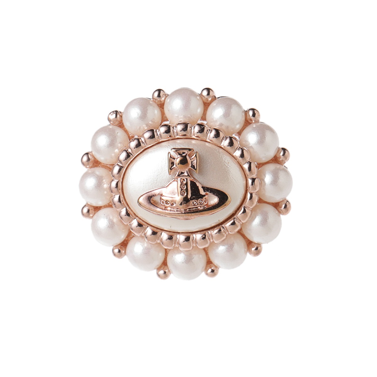 【Vivienne Westwood】☆スモール アマヤ ピアス☆ MAYFAIR SMALL ORB ピアス(ピンクゴールド)（レディース
