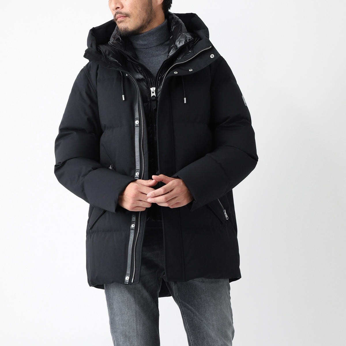 マッカージュ　MACKAGE 未使用　グレイドン Mackage マッカージュ ダウン ブルゾン メンズ ロゴ レイヤード