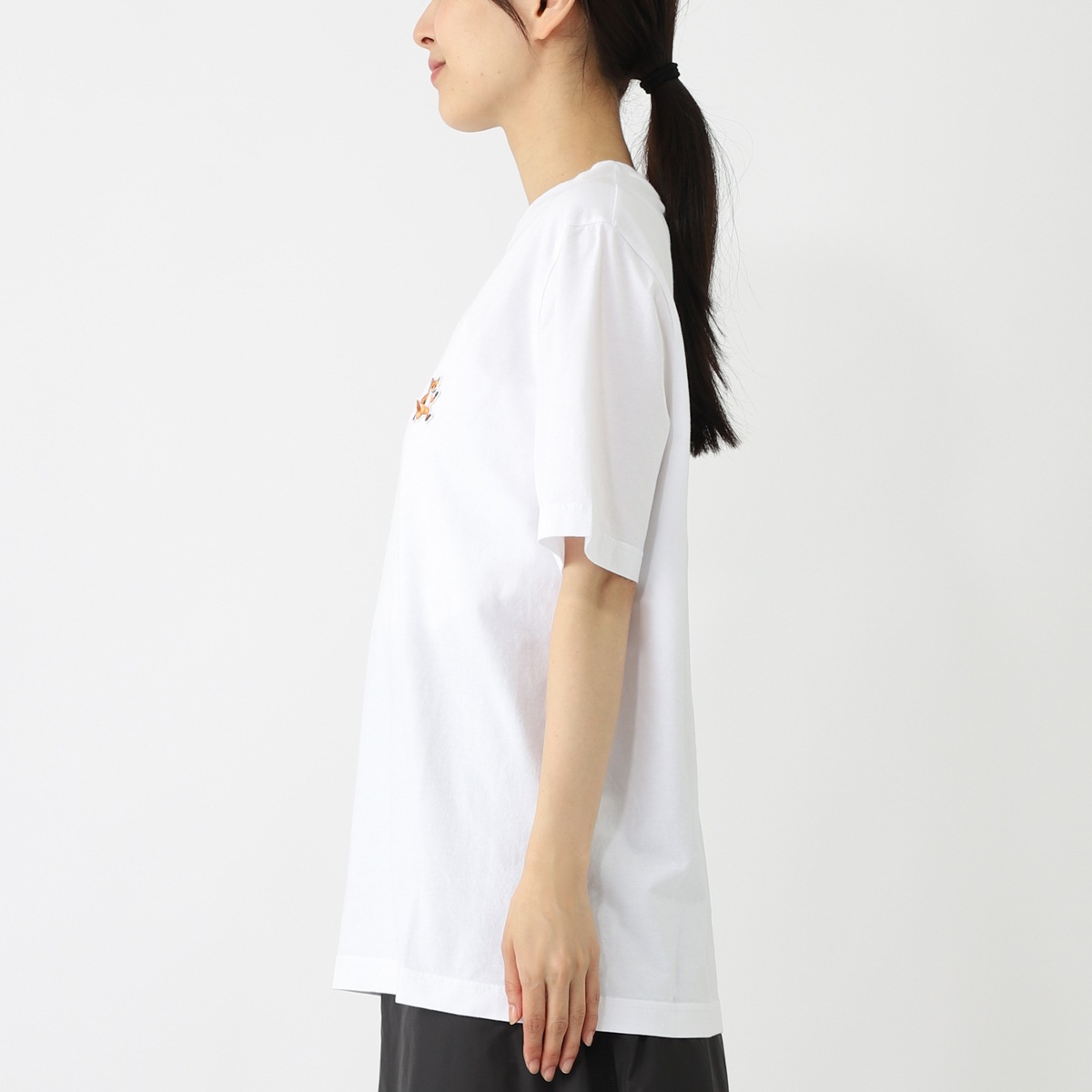 MAISON KITSUNE メゾンキツネ クルーネックTシャツ/SPEEDY FOX PATCH COMFORT TEE-SHIRT メンズ