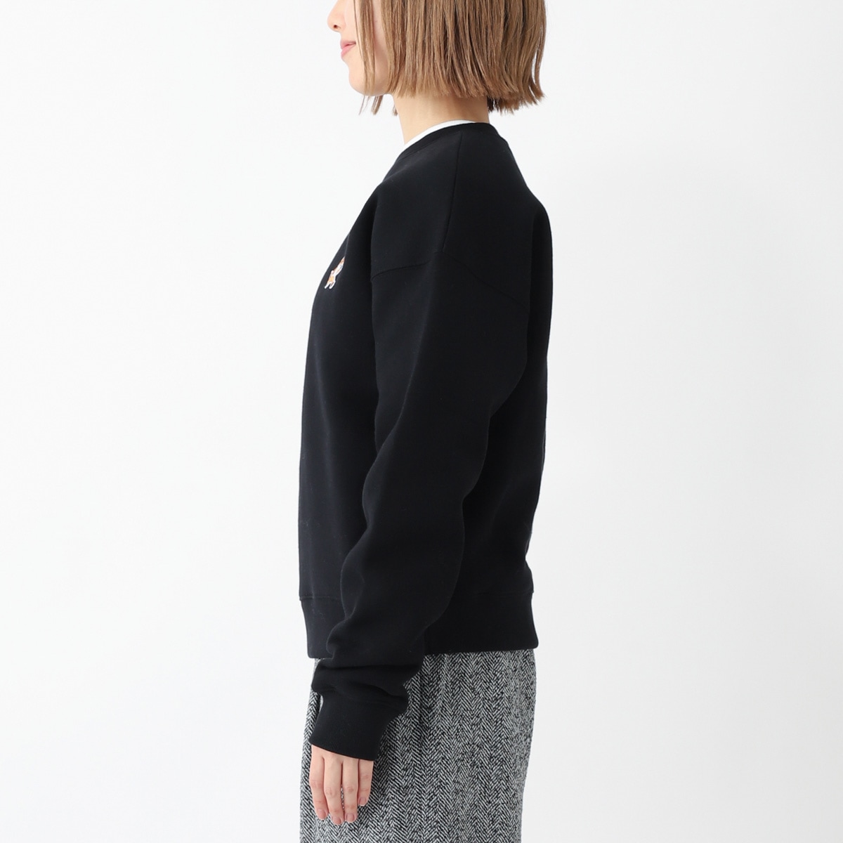 MAISON KITSUNE メゾンキツネ スウェットシャツ/SPEEDY FOX PATCH COMFORT SWEATSHIRT レディース