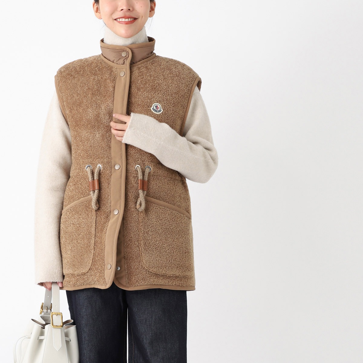 MONCLER ボアダウンベスト MONCLER モンクレール ダウンベスト/BOST VEST レディース