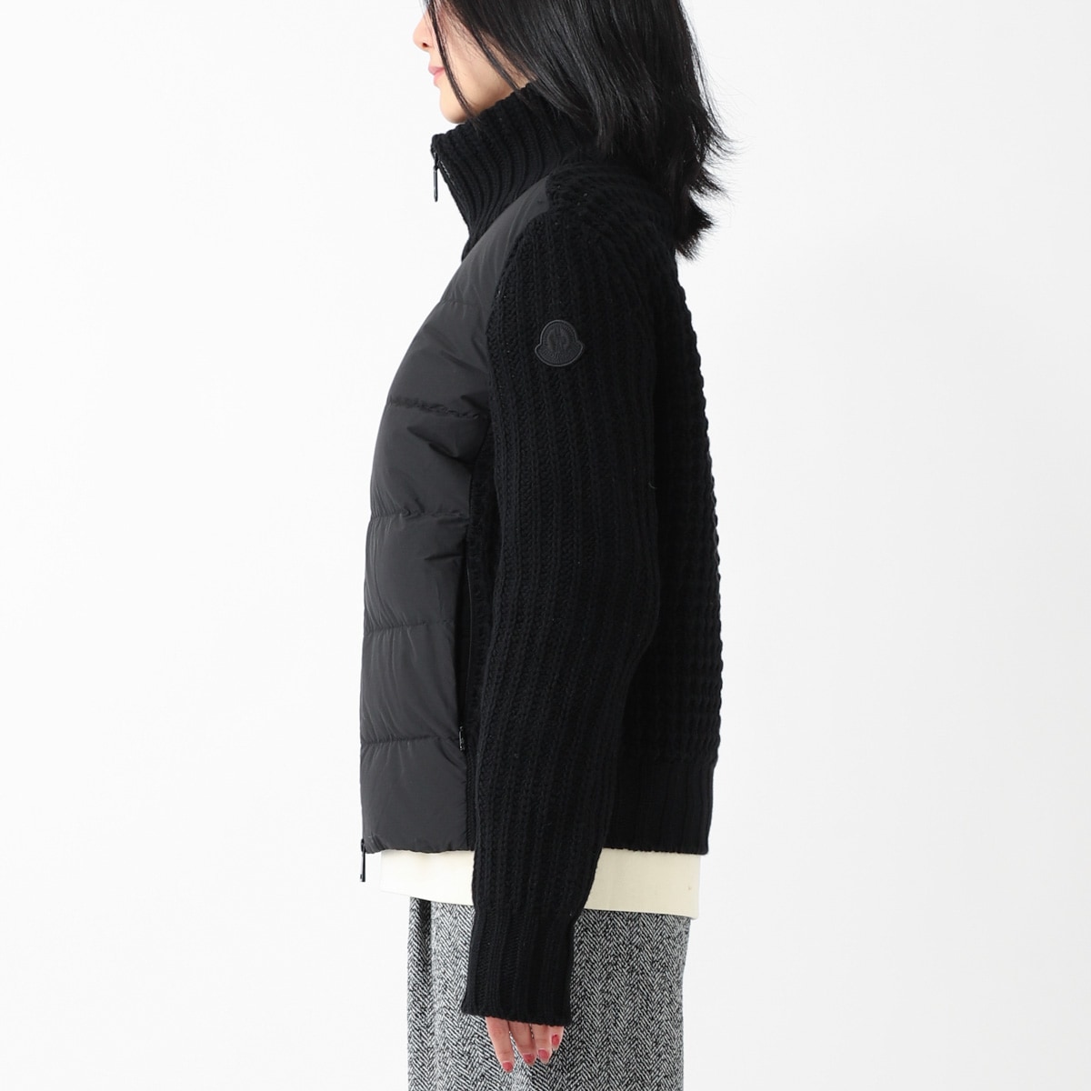 アウトレット】MONCLER モンクレール ダウン切り替え ジップアップ