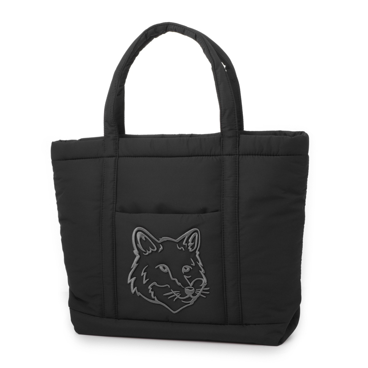 MAISON KITSUNE メゾンキツネ トートバッグ/FOX HEAD PUFFER MEDIUM 