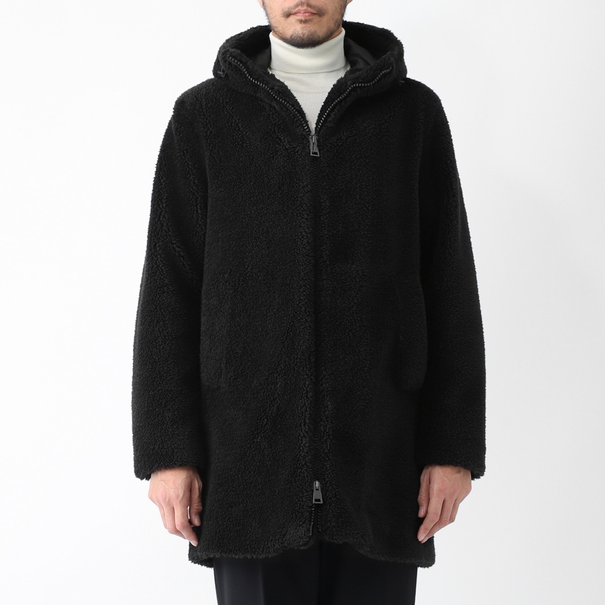 HERNO ヘルノ フーデッドコート/ボアコート【大きいサイズあり