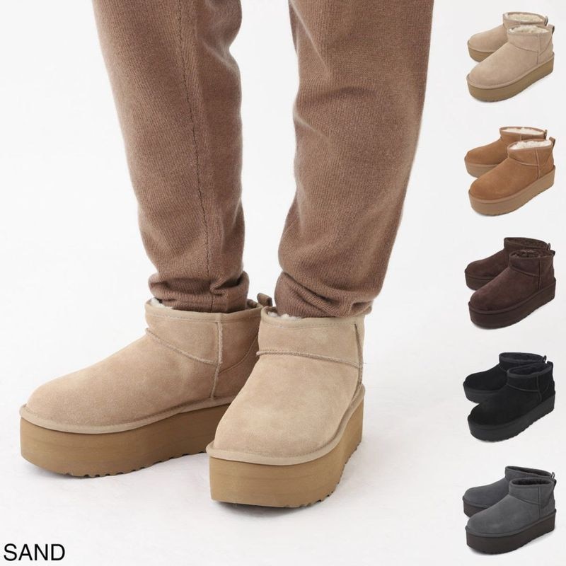 UGG Australia アグオーストラリア ブーツ/ムートンブーツ/CLASSIC ULTRA MINI PLATFORM レディース