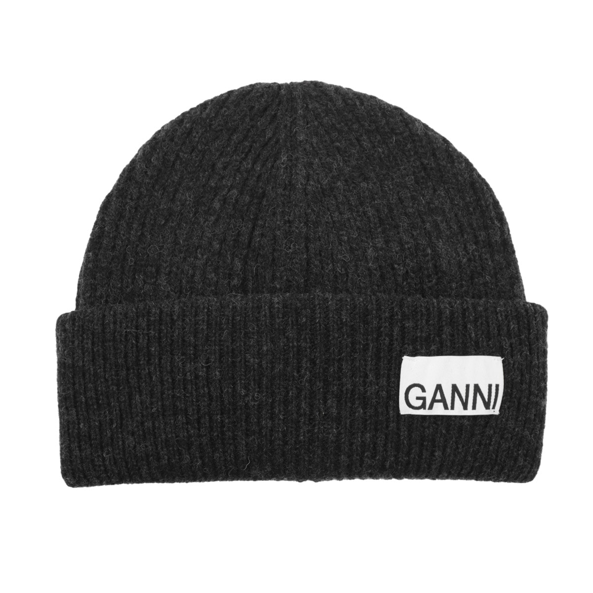 GANNI ガニー ニットキャップ/ビーニー/LIGHT STRUCTURED RIB KNIT BEANIE レディース