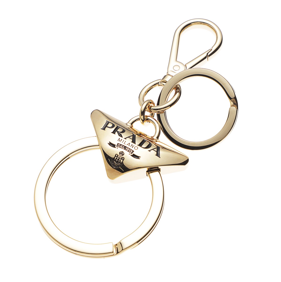 PRADA プラダ キーリング/バッグチャームゴールド レディース