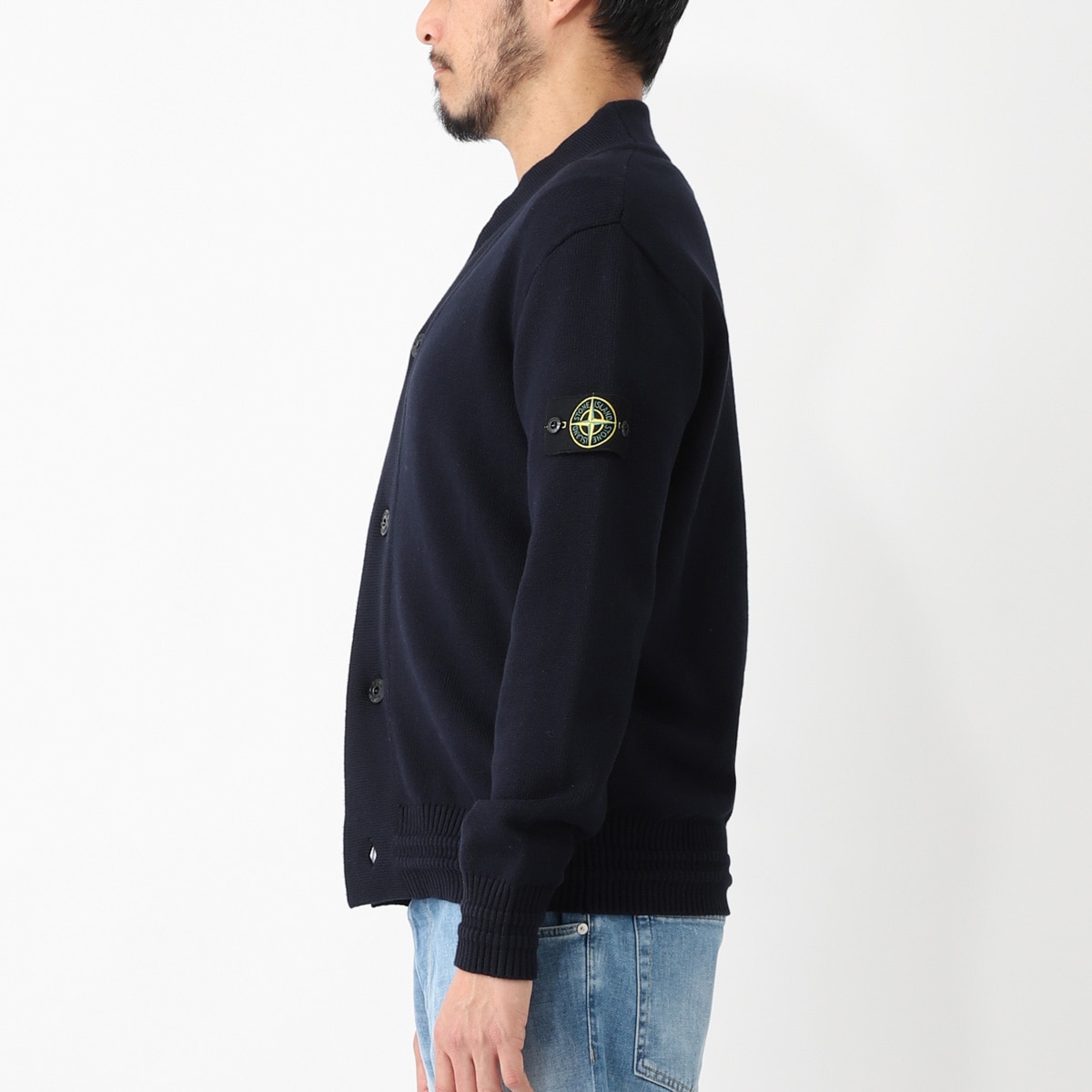 ストーンアイランド　カーディガン　ネイビー　M 楽天市場】stone island（カーディガン｜トップス）：メンズ