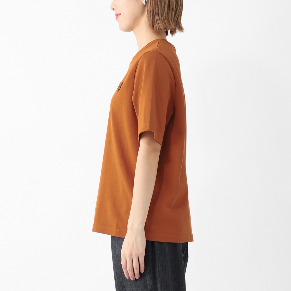 MAISON KITSUNE メゾンキツネ クルーネックTシャツ/BOLD FOX HEAD PATCH COMFORT TEE SHIRT レディース