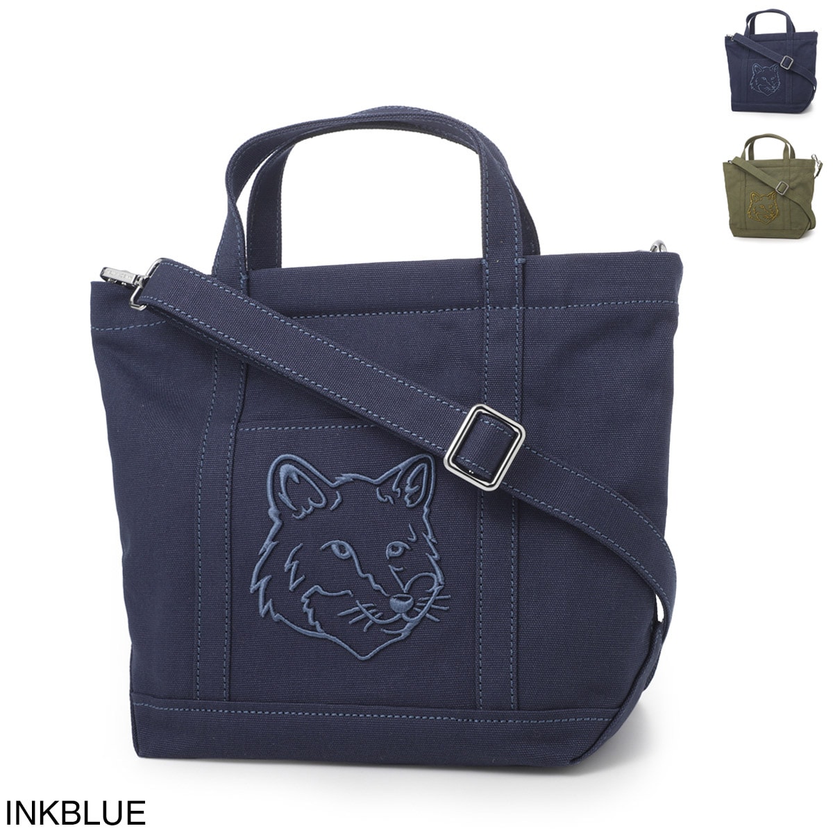 MAISON KITSUNE メゾンキツネ トートバッグ 2WAY/ショルダーバッグ/FOX HEAD SMALL TOTE