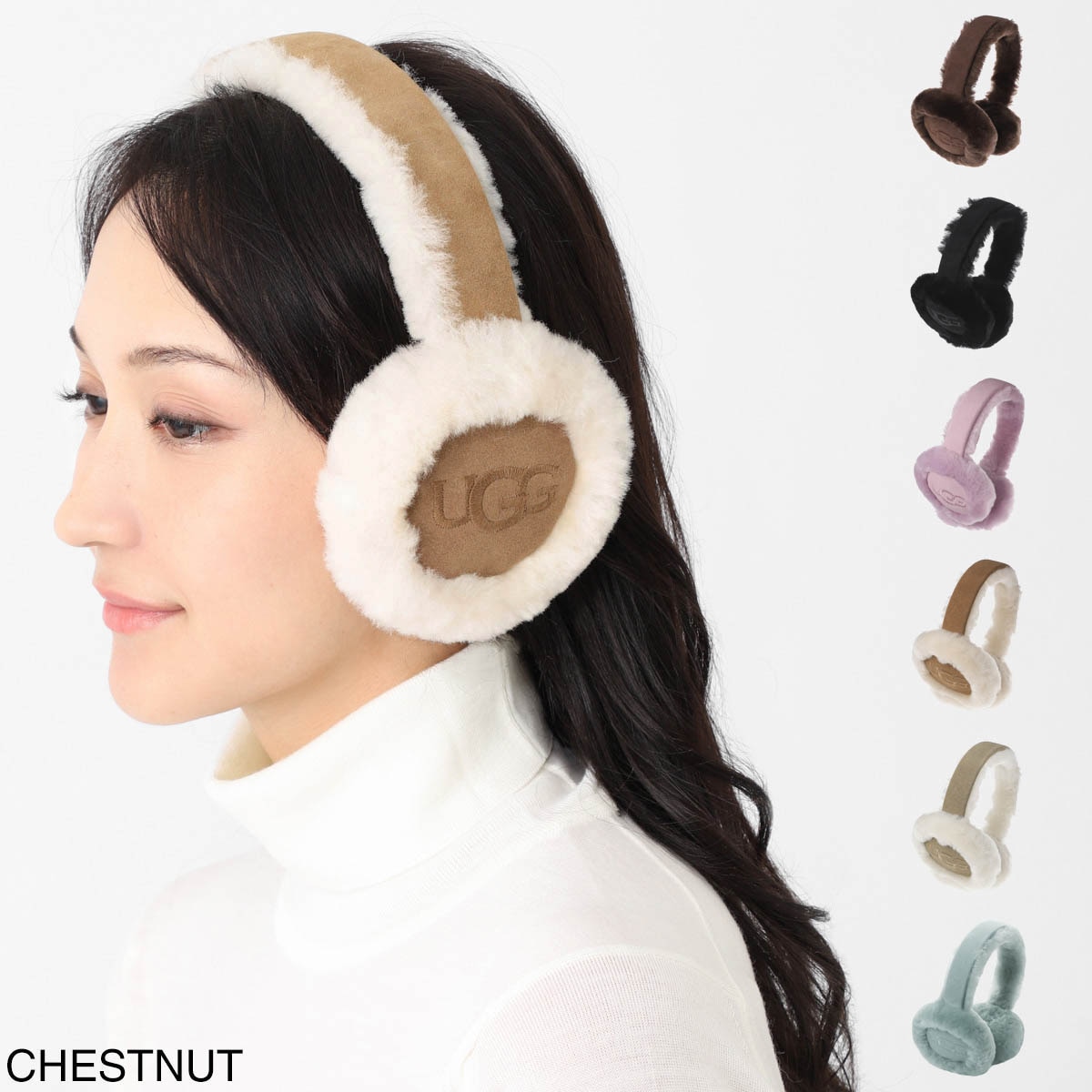 UGG Australia アグオーストラリア イヤーマフ/SHEEPSKIN EMROIDERY EARMUFF レディース