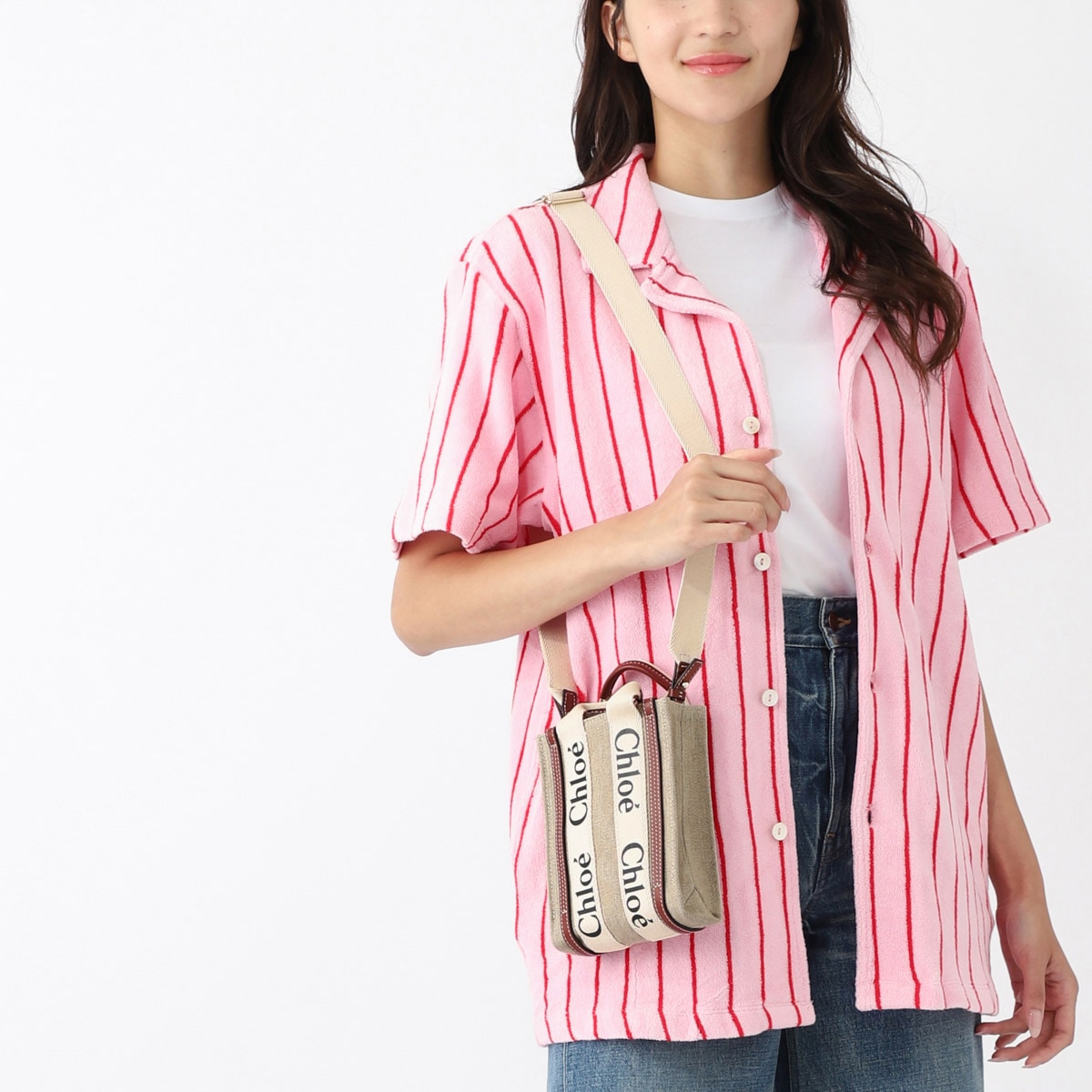 アウトレット】Chloe クロエ トートバッグ 2WAY/WOODY NORTH SOUTH