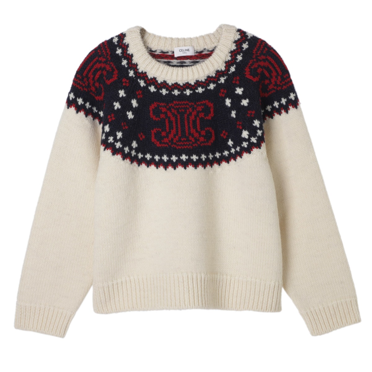 アウトレット】【ラスト1点】CELINE セリーヌ クルーネックニット/PULL