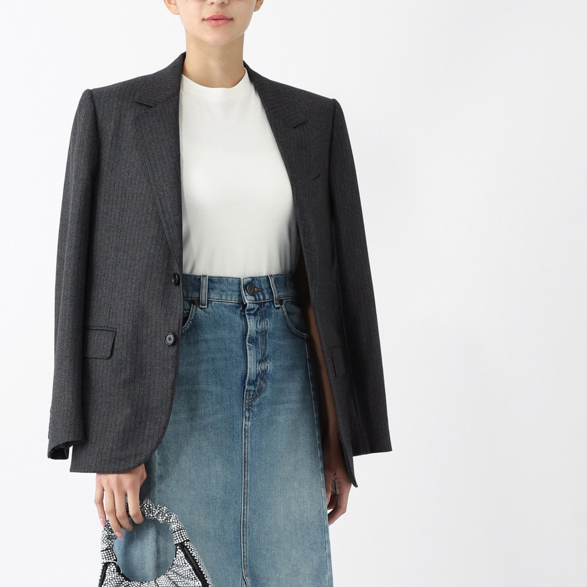 CELINE 2つボタン ジャケット 2v49f-438v CELINE セリーヌ 2つボタン ジャケット/シングルジャケット/JUDE