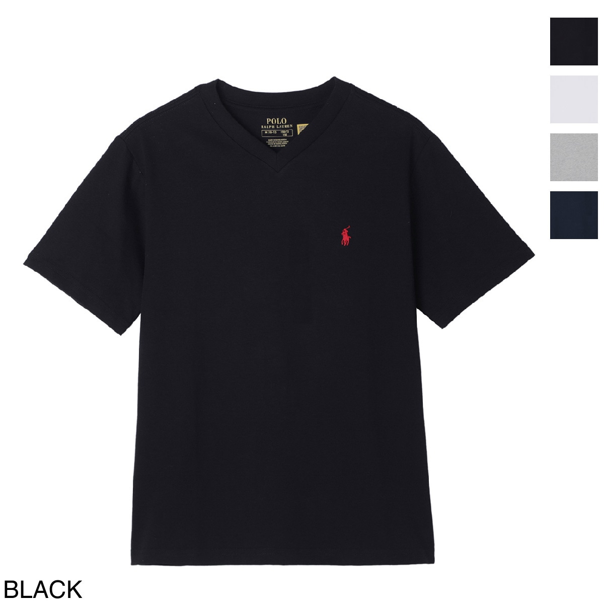 【ネコポス対応(1点まで)】POLO RALPH LAUREN ポロラルフローレン Vネック Tシャツ/KIDS キッズ ガールズ ボーイズ/SHORT-SLEEVE COTTON JERSEY V-NECK T-SHIRT レディース