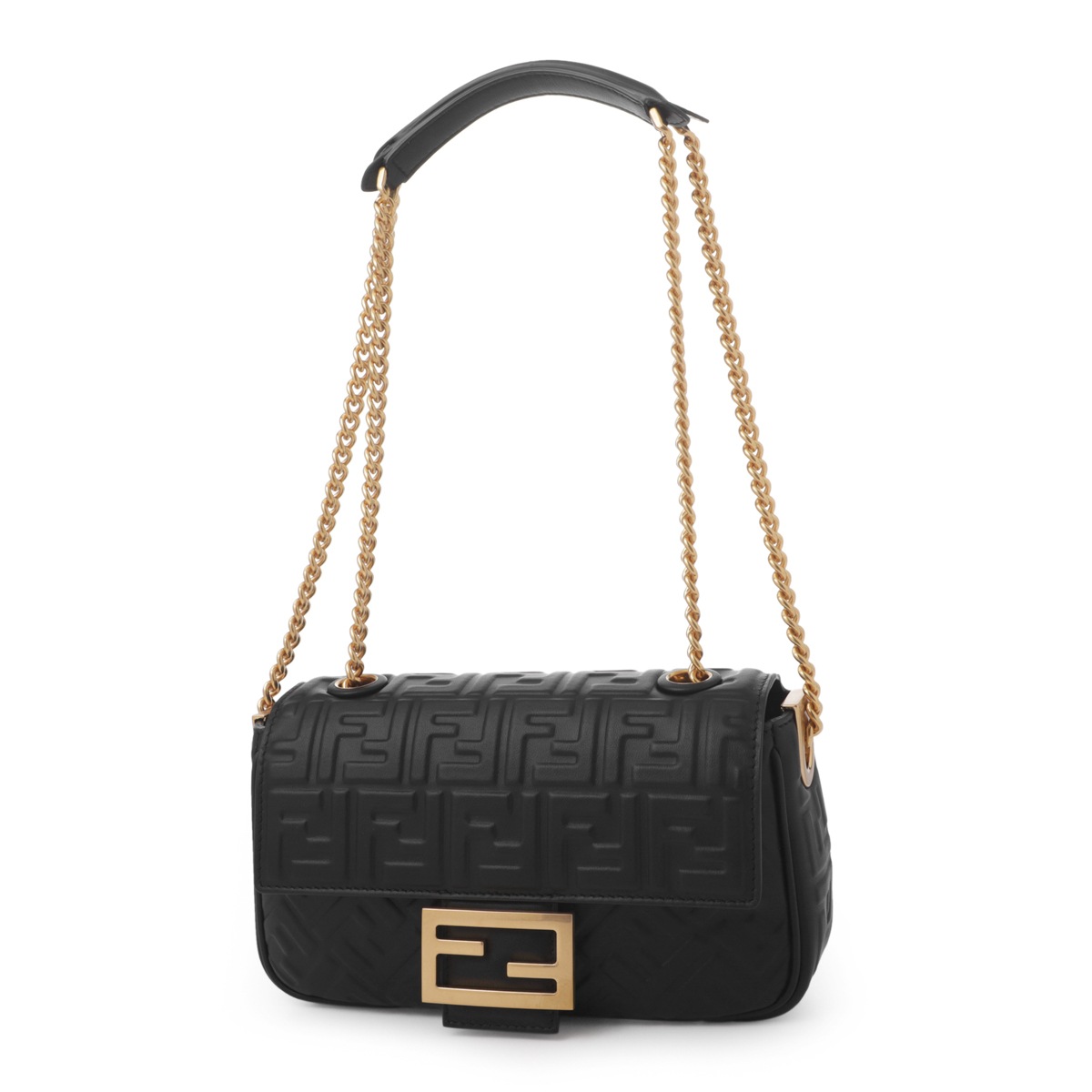 FENDI フェンディ ショルダーバッグ 3WAY/ハンドバッグ/BAGUETTE CHAIN MIDI  NAPPA  FF レディース