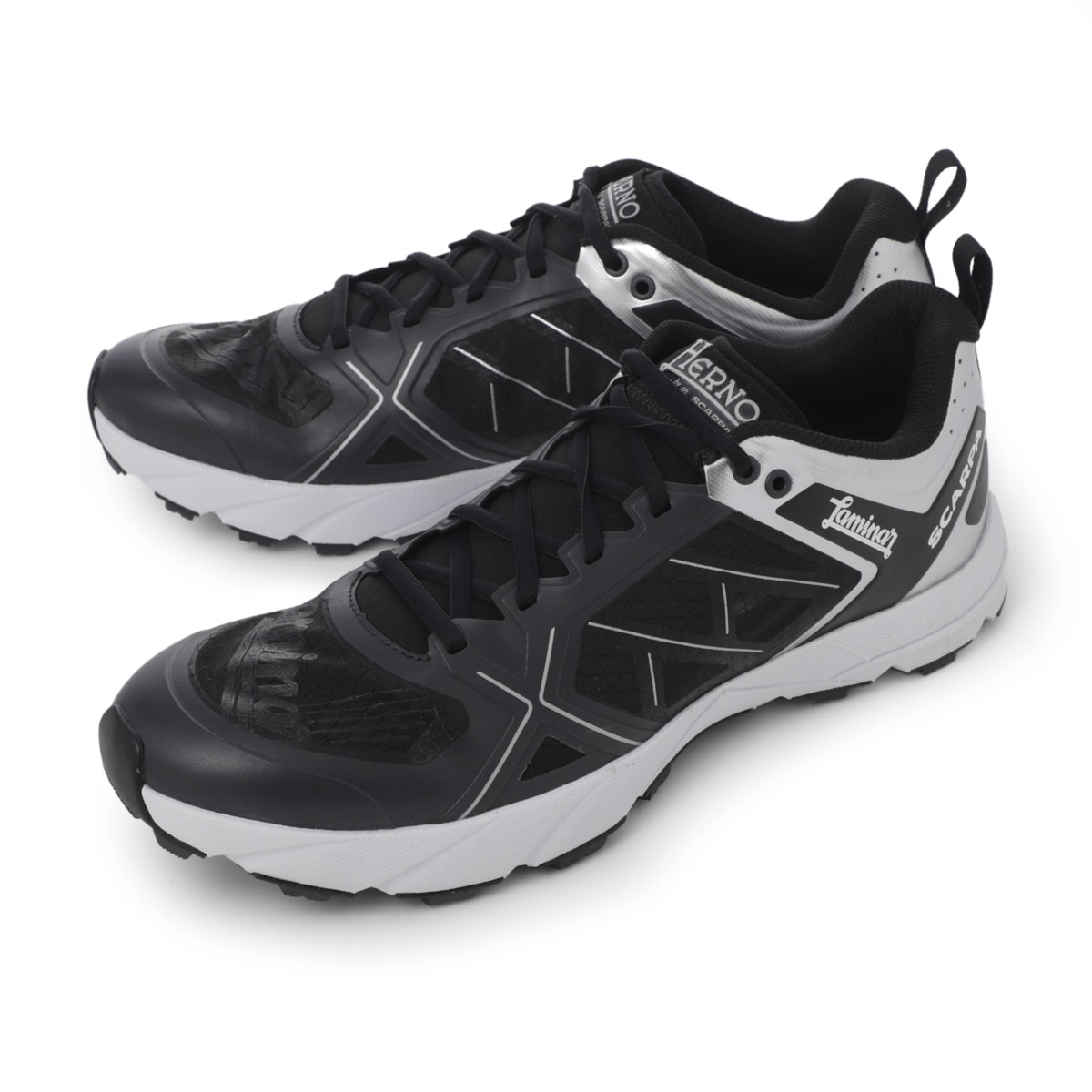 【美品】HERNO ボンディングスーパーライトコート ネイビー×グリーン 40 herno-h02c.jpg