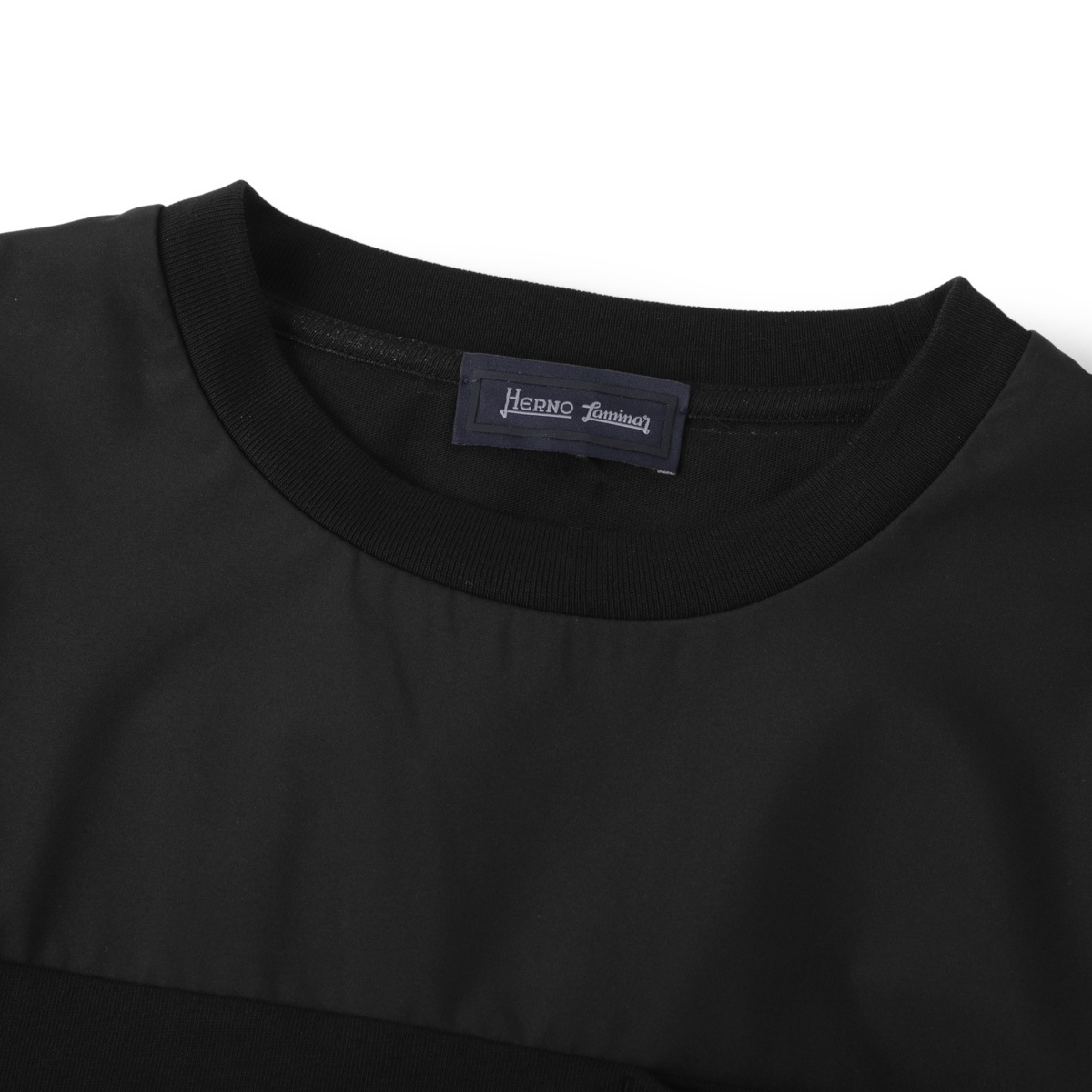 HERNO ヘルノ クルーネックTシャツ/LAMINAR COMPACT JERSEY BIMATERIAL