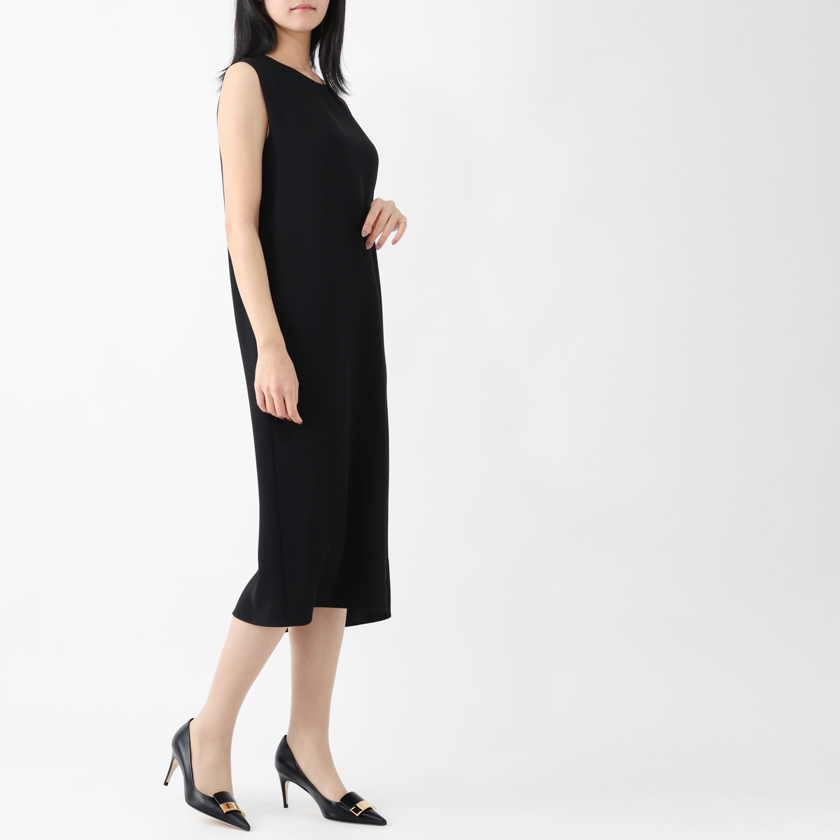 THE ROW JANAH DRESS ノースリーブワンピース XS THE ROW ザロウ JANAH DRESS ノースリーブワンピース 黒 XS