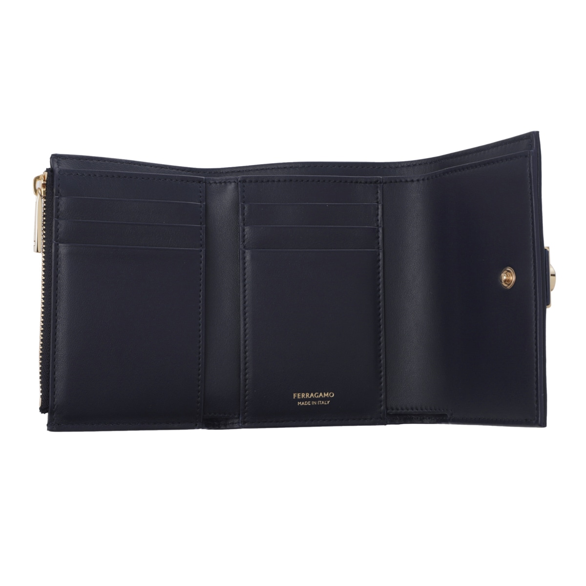 FERRAGAMO フェラガモ 3つ折り財布 小銭入れ付き/コンパクト