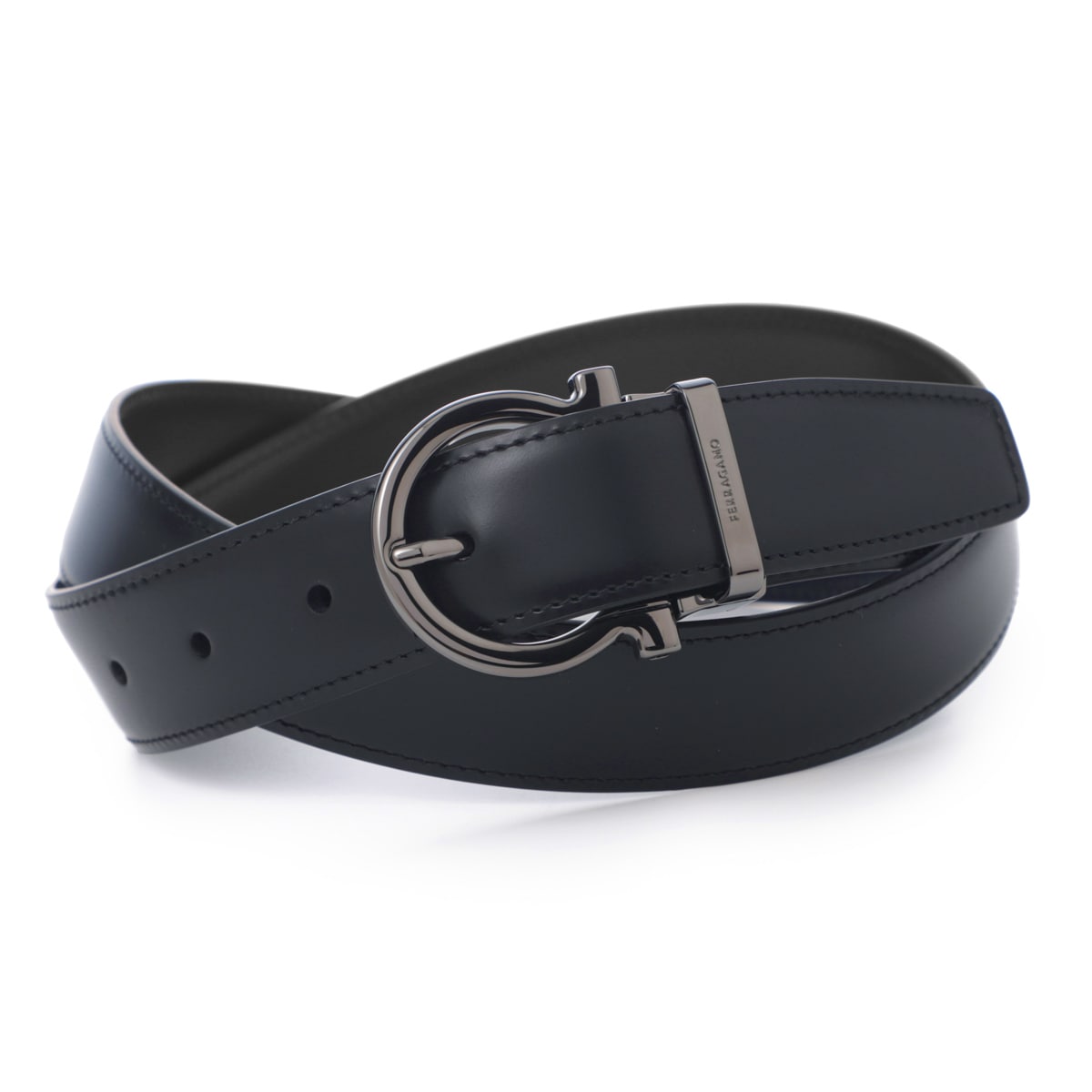 FERRAGAMO フェラガモ リバーシブルベルト メンズ