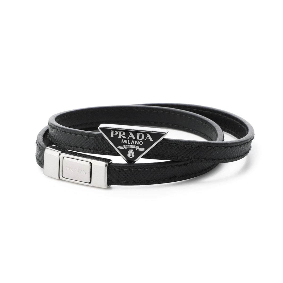 未使用 PRADA プラダ ブレスレット 革 1AJ633 タグ付 サイズM アウトレット】【訳あり】 PRADA プラダ ブレスレット【返品交換