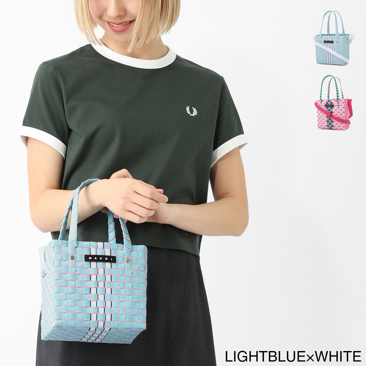 MARNI カゴ ショルダーバッグ マルニ かごバッグ/バスケットバッグ/ショルダーバッグ バッグ