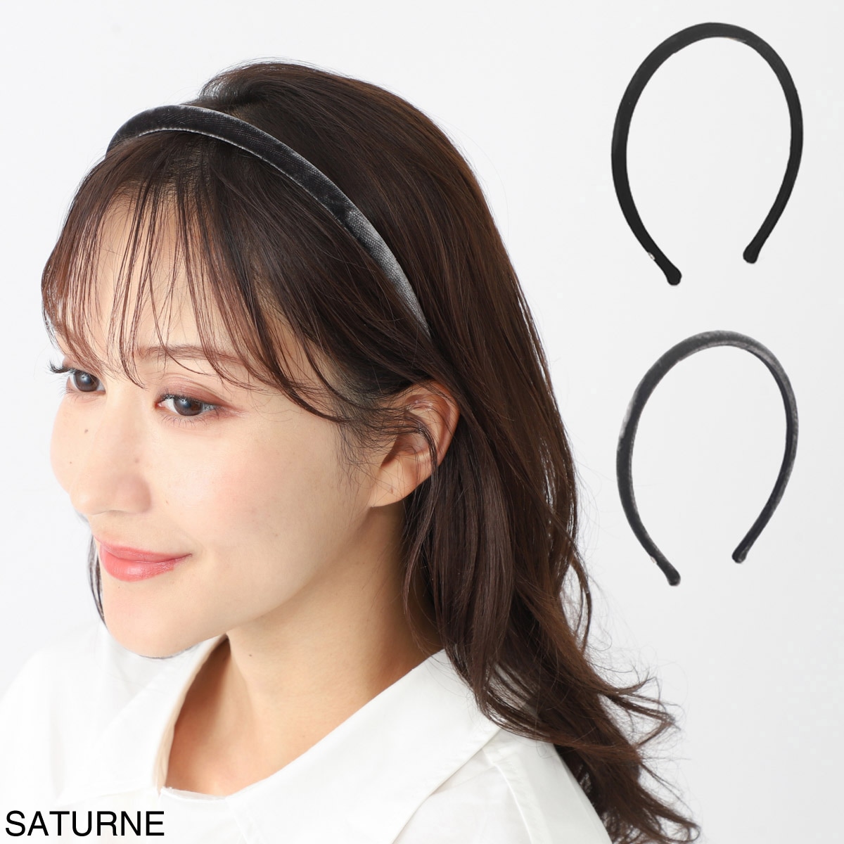 ALEXANDRE DE PARIS ブラウンベルベットヘアバンド ALEXANDRE DE PARIS ブラウンベルベットヘアバンド Alexandre de
