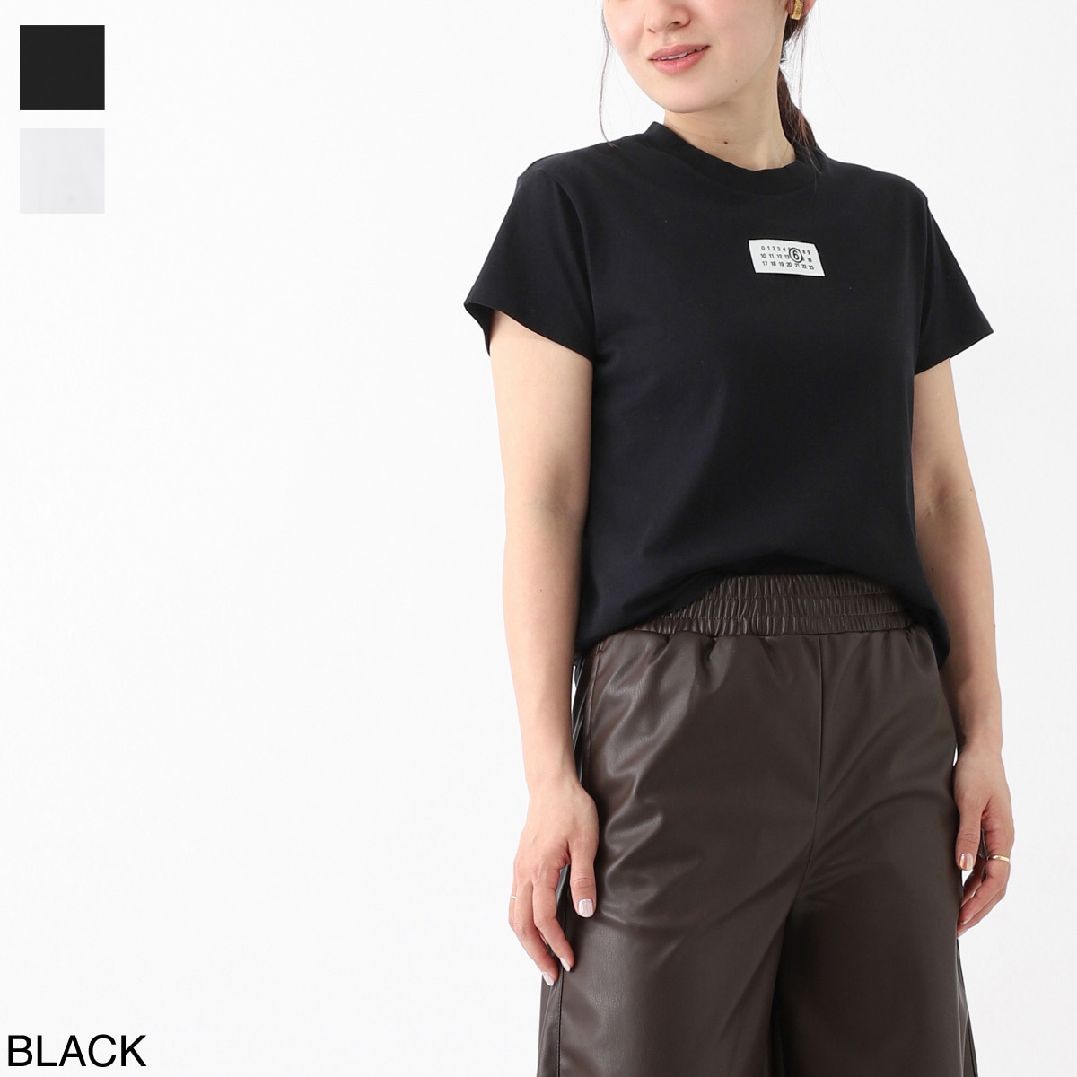 MM6 Maison Margiela エムエム 6 メゾンマルジェラ クルーネックTシャツ レディース