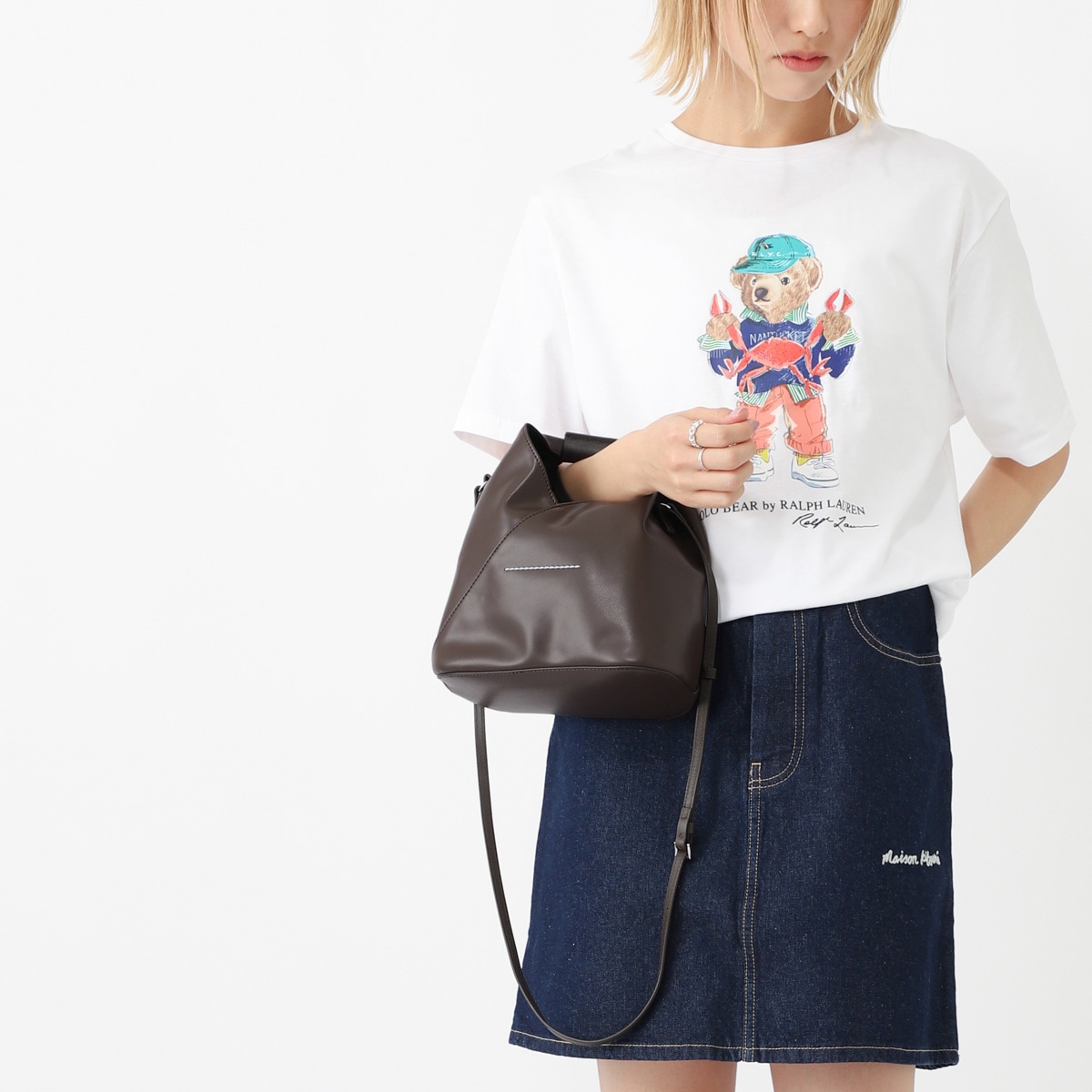 MM6 Maison Margiela エムエム 6 メゾンマルジェラ クロスボディバッグ 2WAY/ハンドバッグ/JAPANESE CLASSIC CROSSBODY BAG レディース