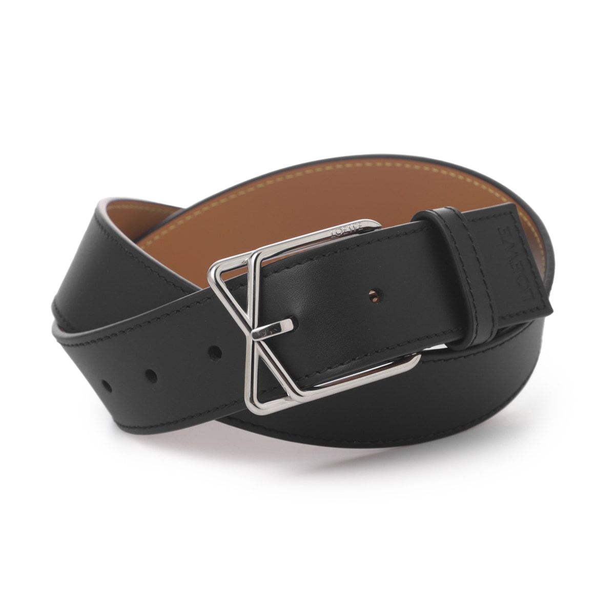 LOEWE ロエベ ベルト/LAYERED CROSS BUCKLE BELT 3.5 メンズ | メンズ