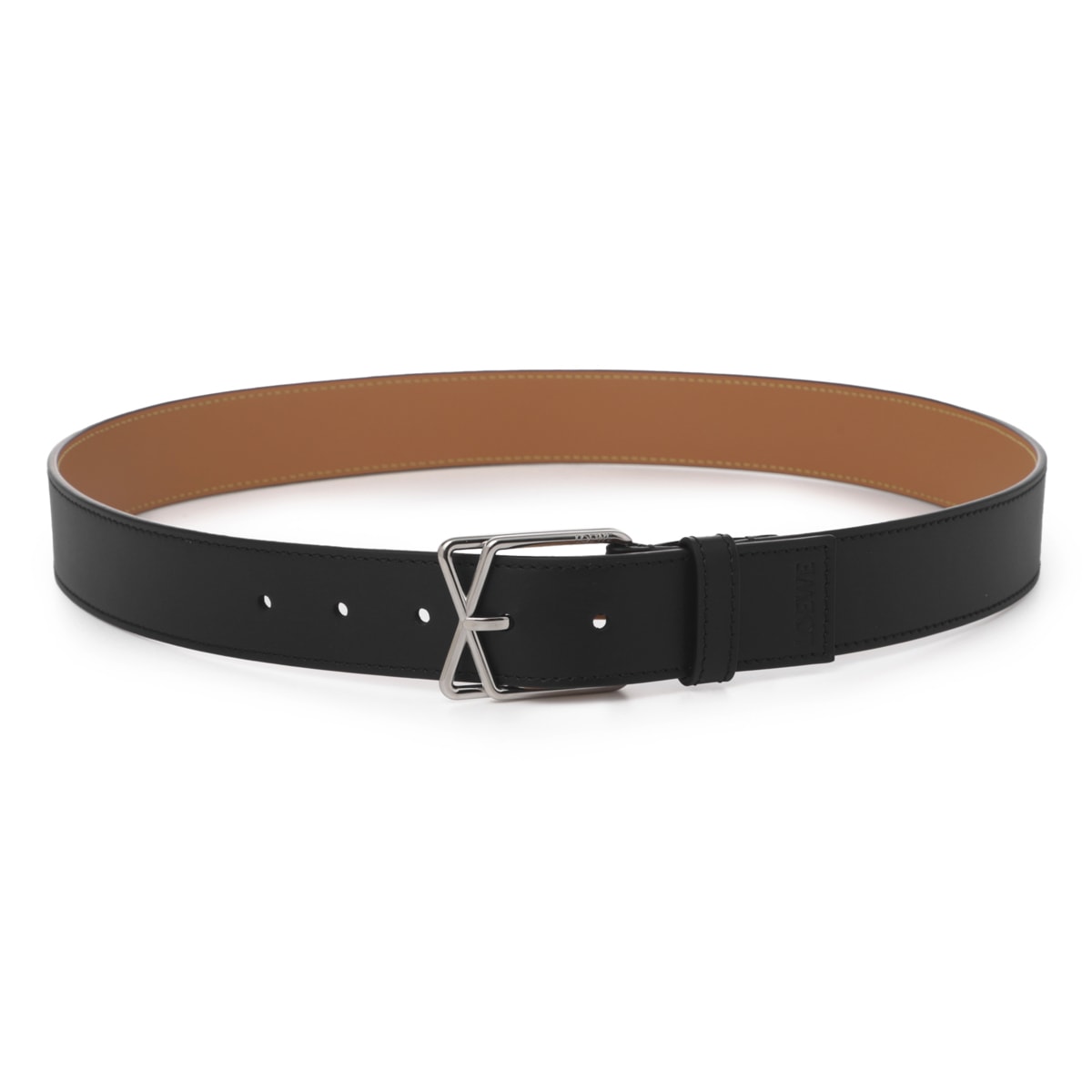 LOEWE ロエベ ベルト/LAYERED CROSS BUCKLE BELT 3.5 メンズ