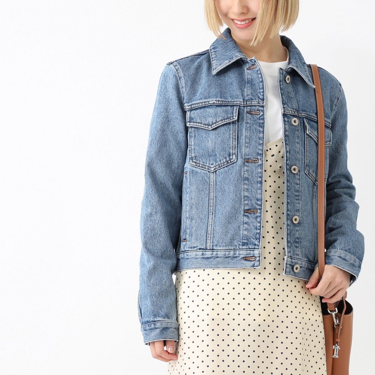【アウトレット】【ラスト1点】LOEWE ロエベ デニムジャケット/ANAGRAM JACKET レディース