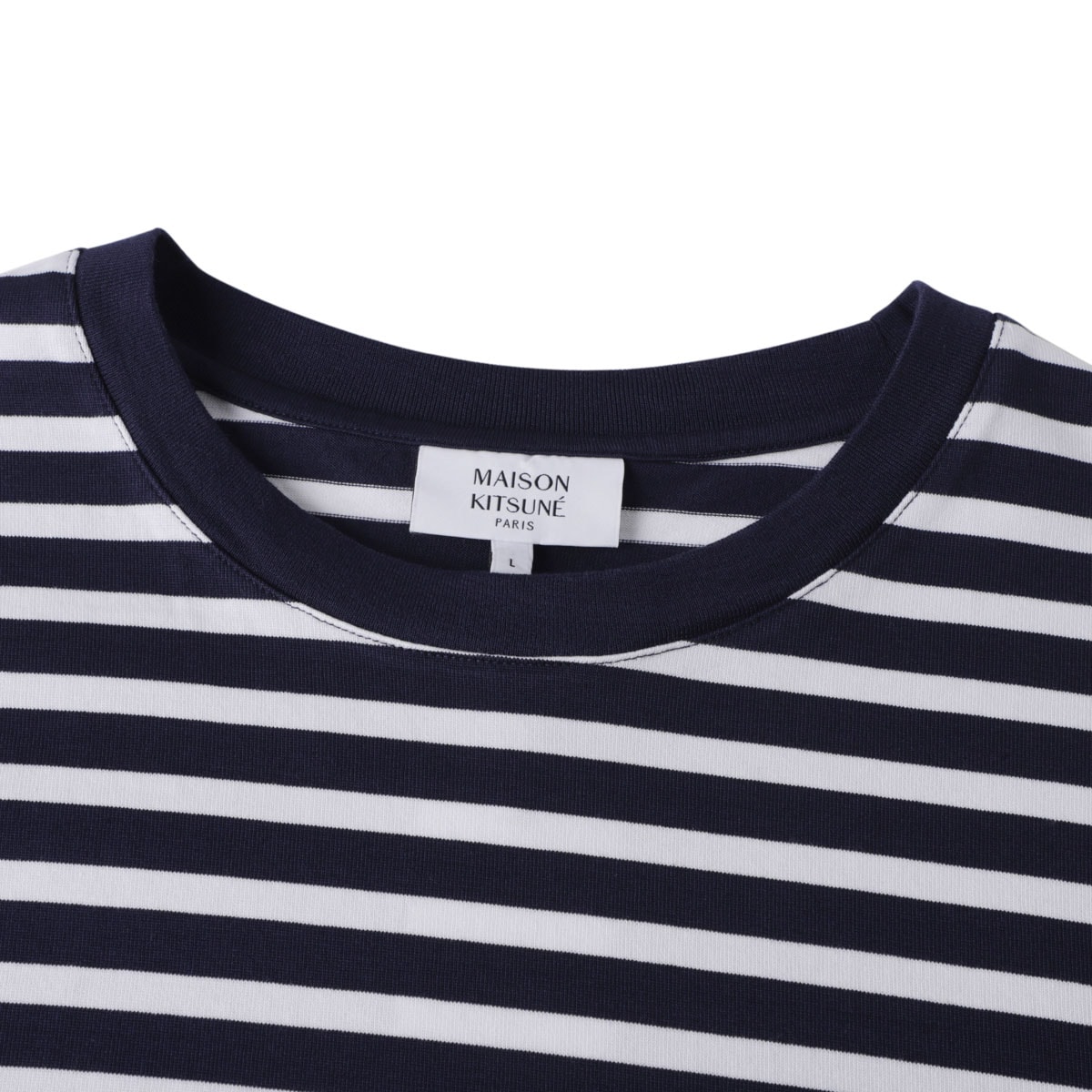 MAISON KITSUNE メゾンキツネ クルーネック 長袖Tシャツ/BOLD FOX HEAD PATCH COMFORT MARIN TEE-SHIRT メンズ