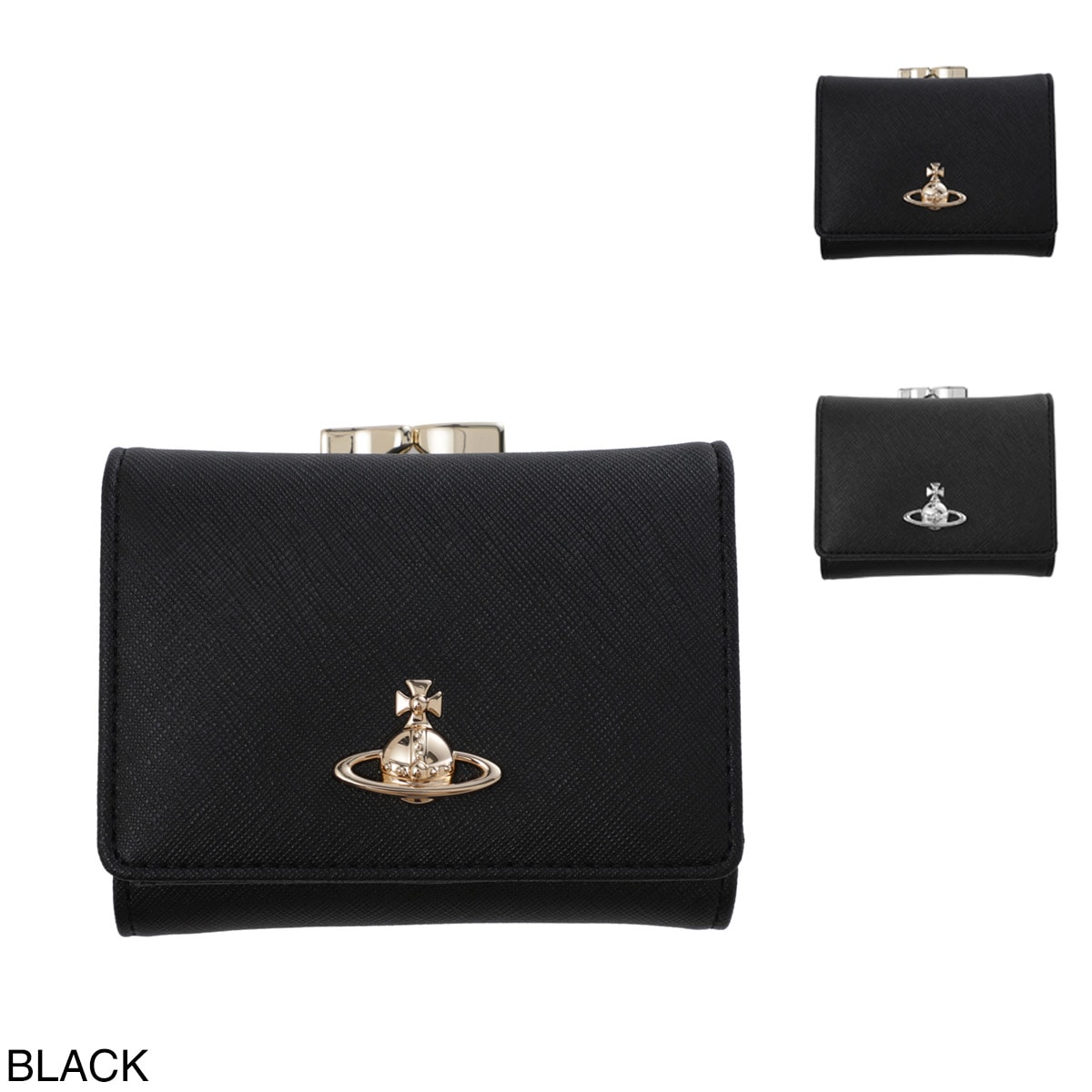 Vivienne Westwood ヴィヴィアンウエストウッド 3つ折り財布 小銭入れ付き/SMALL FRAME WALLET レディース