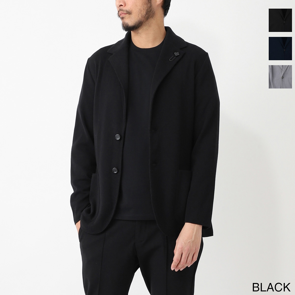 ラルディーニ 2Bニットジャケット メタルボタン LARDINI】メタルボタンニットジャケット | LARDINI | 松坂屋