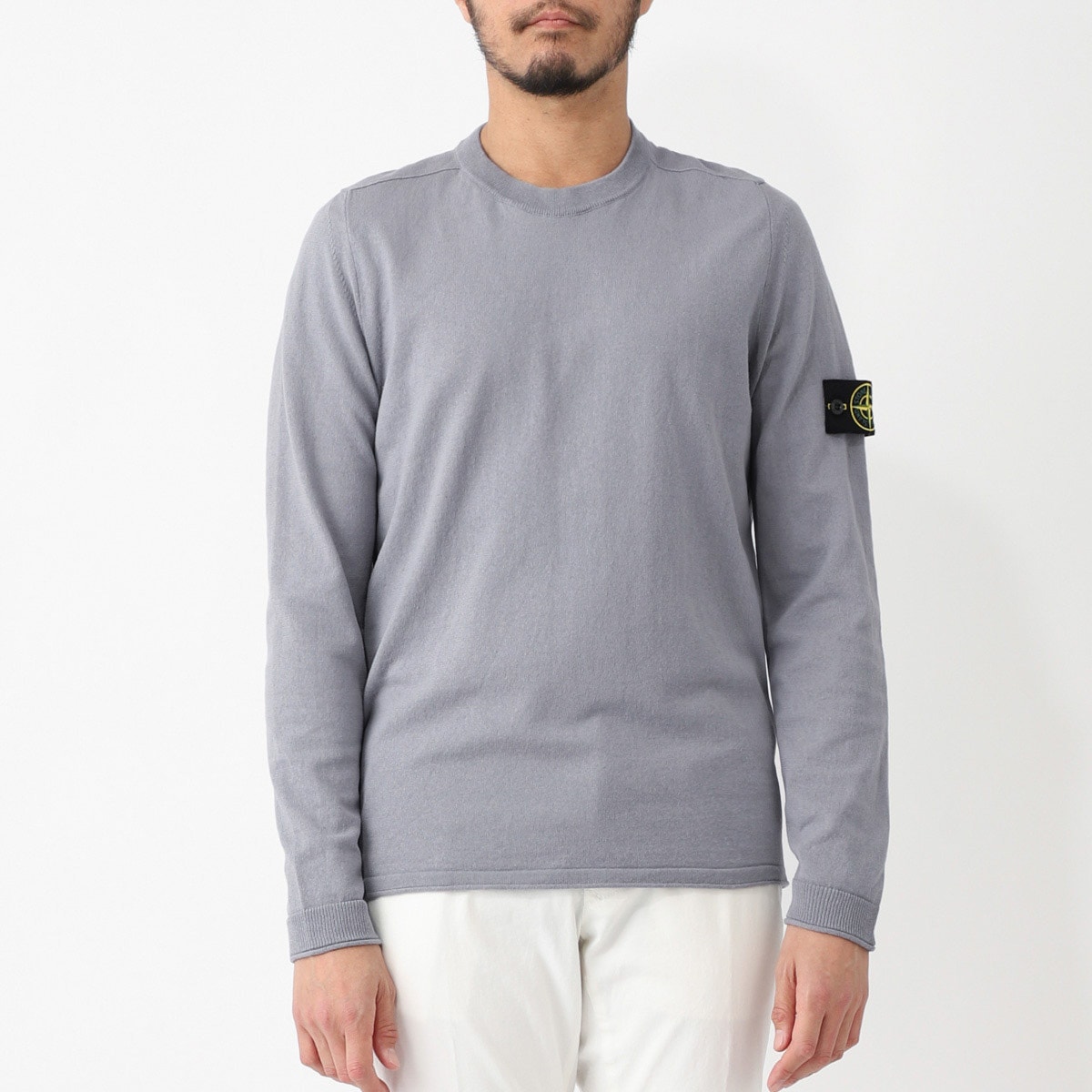 p nuts‼️★ストーンアイランド コットン100%★ STONE ISLAND ストーンアイランド クルーネック ニット/5100062 LIGHT