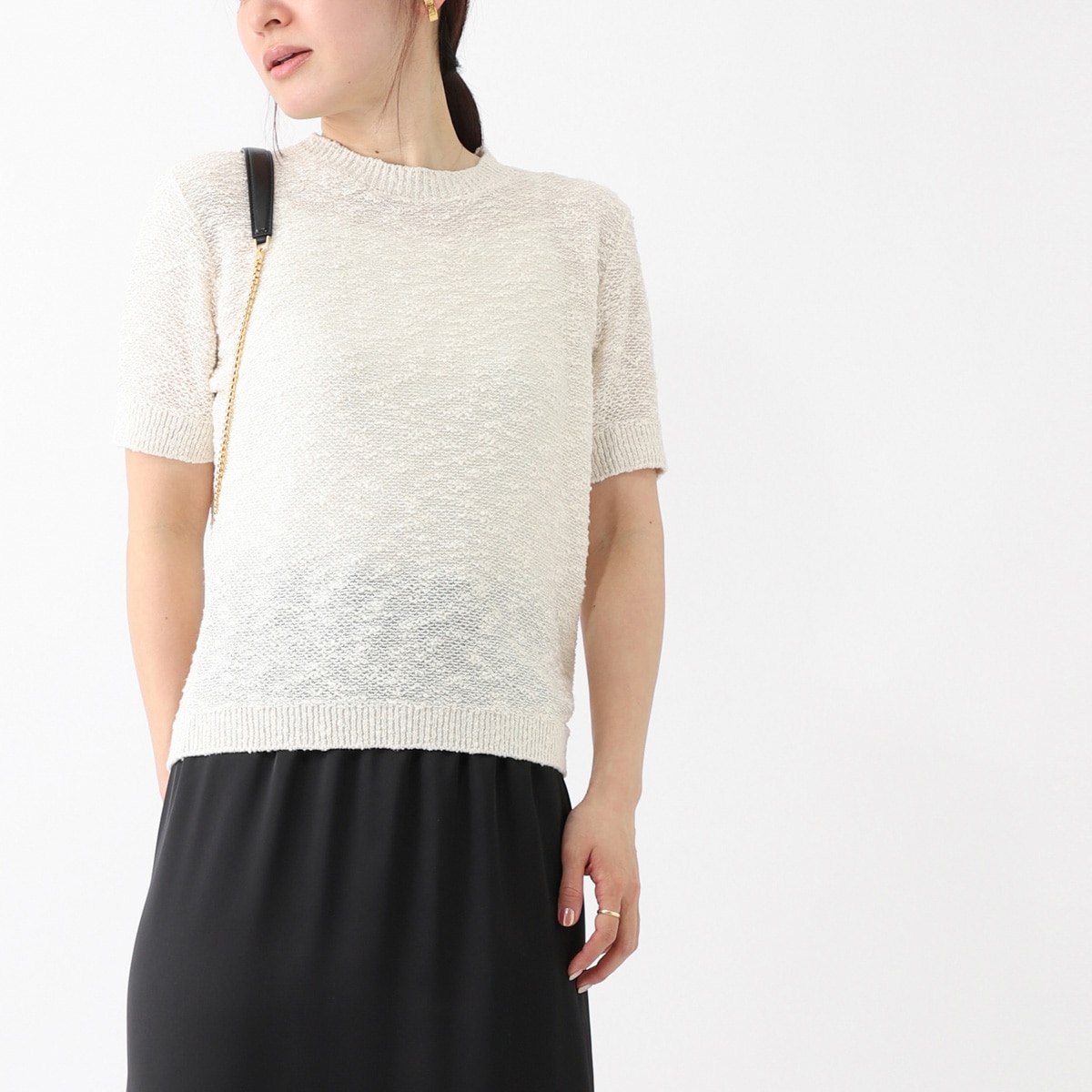 MONCLER モンクレール 半袖クルーネックニット レディース