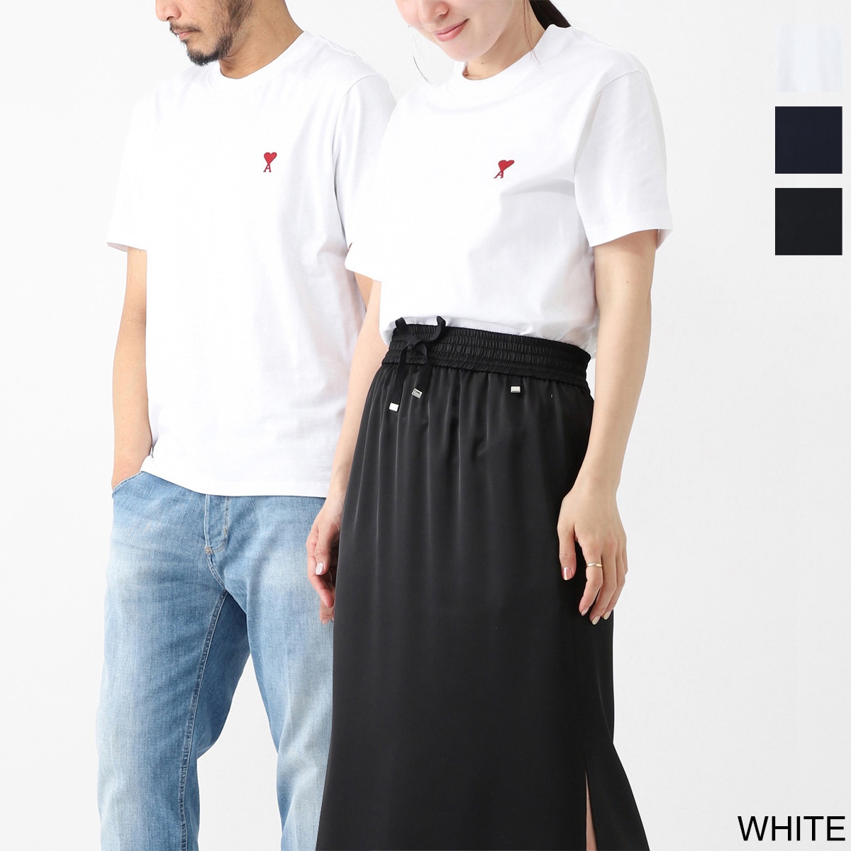 AMI PARIS アミ パリス クルーネックTシャツ/AMI DE COEUR T-SHIRT