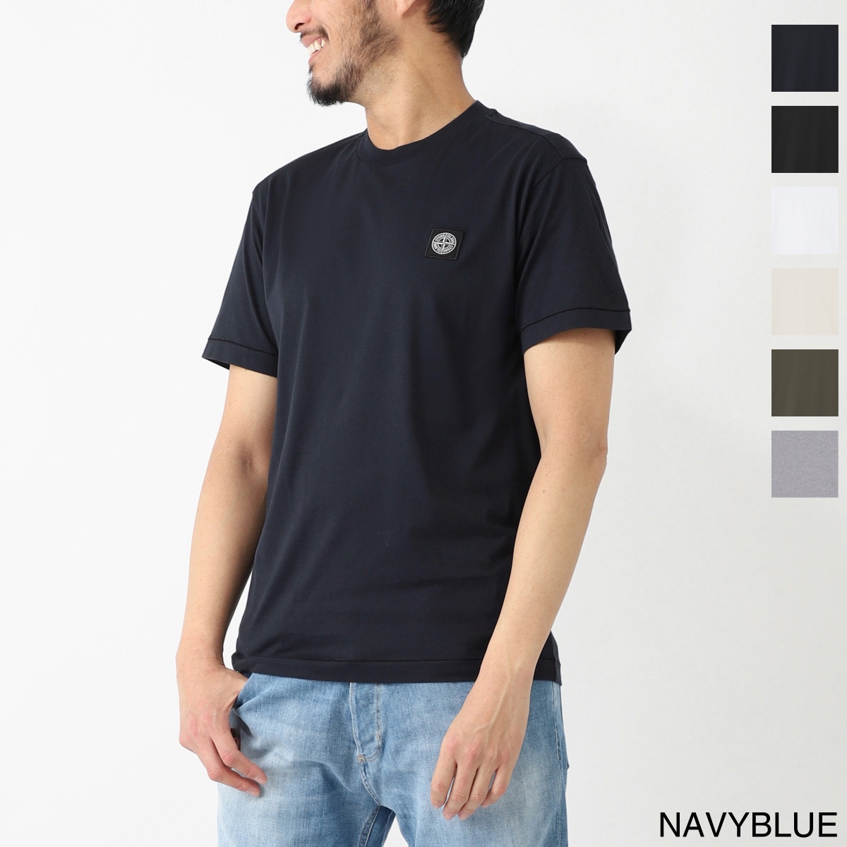 STONE ISLAND ストーンアイランド クルーネックTシャツ/2100039 60/2 COTTON JERSEY メンズ